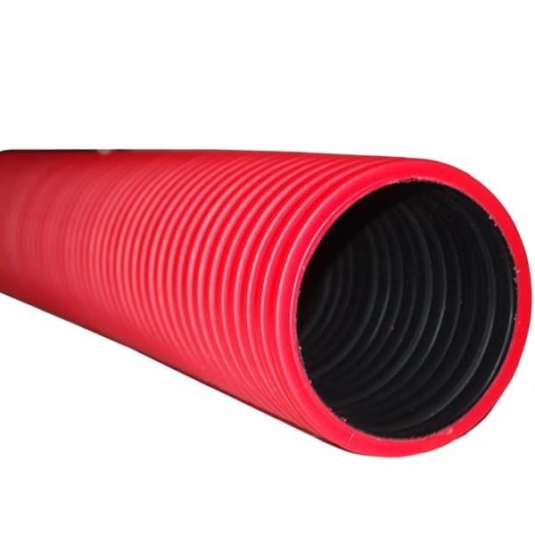 Труба дренажная гофр. двухслойная ПНД 110 SN8 без фильтра (L-6м.) с муфтой